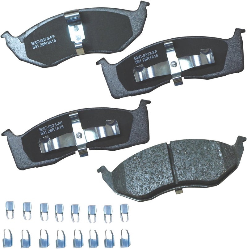 Bendix Premium SBC591 Ceramic Front Brake Pads for Select Models Chrysler Concorde, Grand Voyager, LHS, New Yorker, Town & Country, Dodge Caravan, Intrepid, Eagle Vision, Plymouth Prowler, Voyager - Image 1